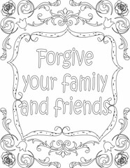 Printable floral coloring page for kids and adults with positive saying for self love and self talk. it helps to succeed and struggle against life to enjoy the tough journey
