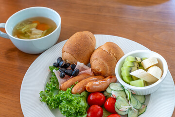 ヘルシーな朝食