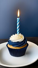 navy color Cupcake