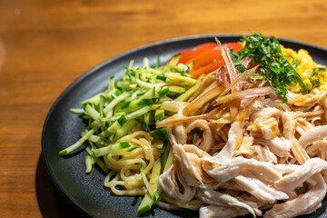 冷やし中華とスープ