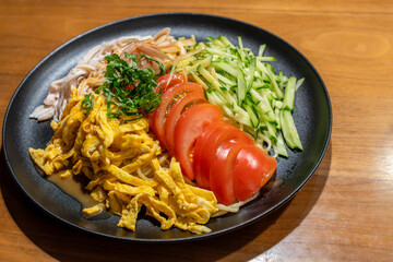 冷やし中華とスープ