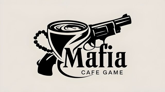 create a logo for the Mafia Game Caf&eacute;.