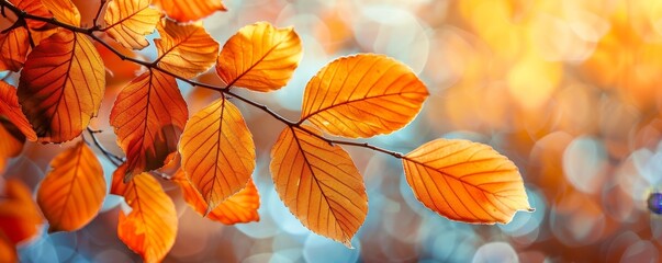 Obraz premium Golden autumn , rich colors, warm layout