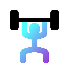 Editable weight lifting vector icon. Part of a big icon set family. Perfect for web and app interfaces, presentations, infographics, etc