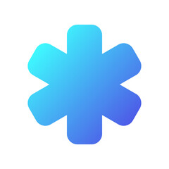 Editable asterisk vector icon. Part of a big icon set family. Perfect for web and app interfaces, presentations, infographics, etc