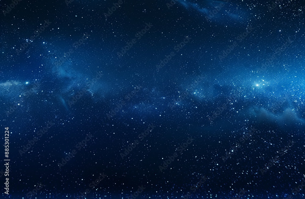 Wall mural a night sky filled with stars and galaxies in the outer space of the universe