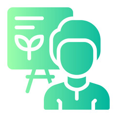 Obraz premium presentation gradient icon