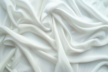 Obraz premium An abstract white background with a soft fabric texture