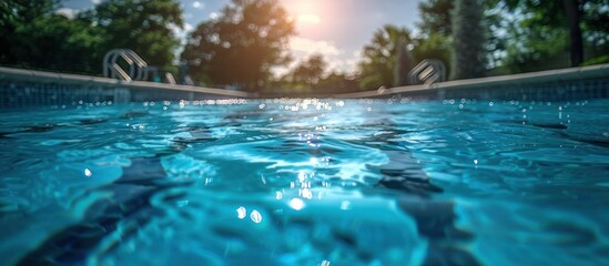 Summer Day in the Pool