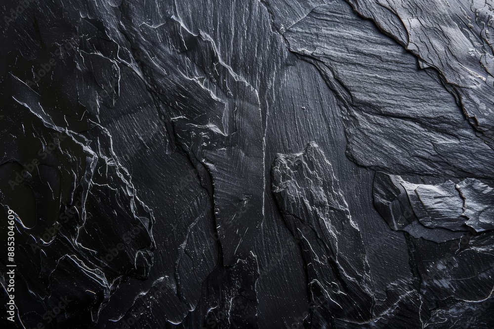 Poster black slate texture in natural pattern with high resolution for backgrounds or design art.