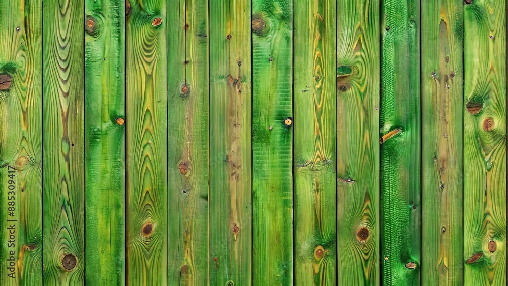 Sticker Seamless texture of a wooden board fence on a chroma key background, fence, boards, seamless, texture,wood, background