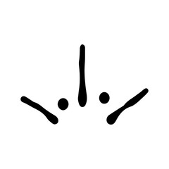 Stars and sparkles doodle illustration. Twinkle, blink, firework, glitter silhouette and glowing symbols in sketch style. Hand drawn vector illustration isolated on white background