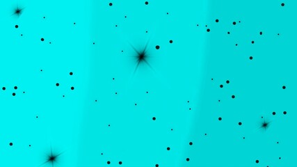 Cyan background with stars