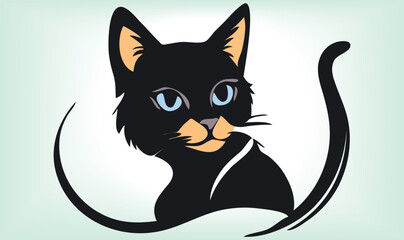 Cat Silhouette International Cat Day.