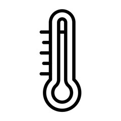 Temperature Vector Line Icon Design