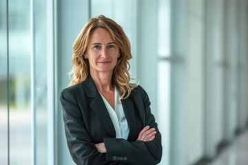 Fototapeta premium Successful businesswoman, executive company leader
