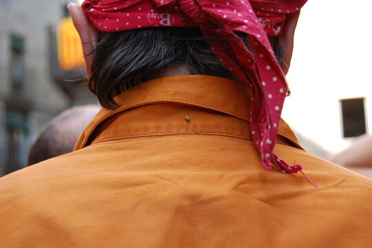 Marieta a la camisa d'un casteller