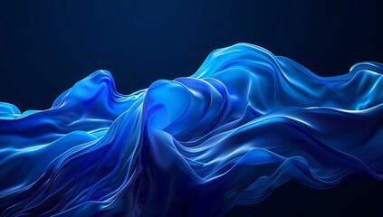Obraz premium Abstract wallpaper Abstract blue background with smooth waves