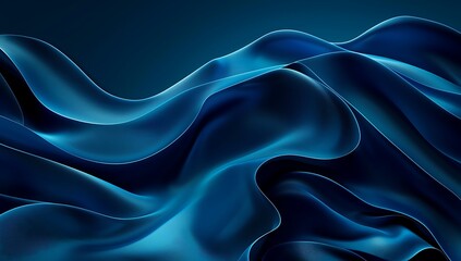 Obraz premium Abstract wallpaper Abstract blue background with smooth waves