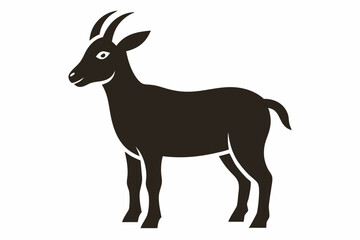 silhouette of a goat