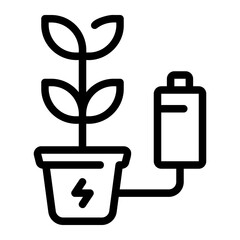 smart farm line icon