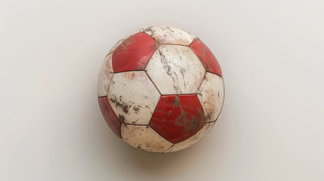 "Top view of a 3D rendering of a fistball."