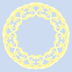 ゴールド円形フレーム⭐︎