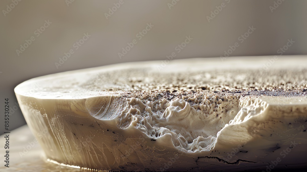 Poster a display of simplicity using a gypsum podium under a macro lens ai generated illustration