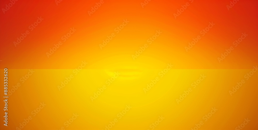 Poster website template with orange gradient background and spotlight shine in the center. a vignette borde
