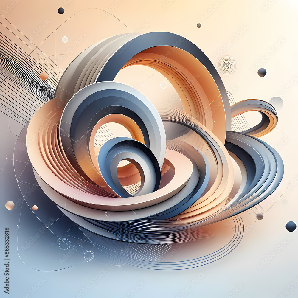 Poster abstract background design smooth gradients seamless transitions