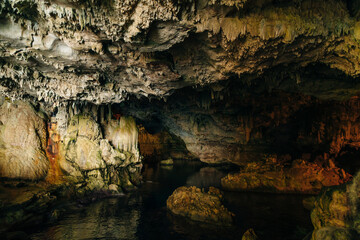  grotto Grotta di Nettuno, Capo Caccia, Alghero, Sardinia, Italy.