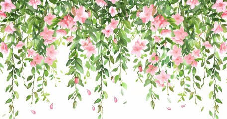 The ornament features a delicate floral design with pink flowers