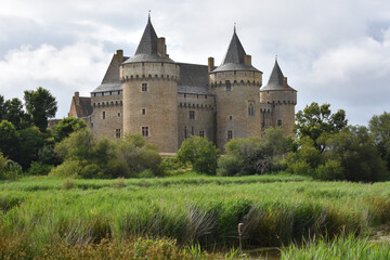 Obraz premium the castle of Suscinio, Beauty of golf of Morbihan, Brittany. France