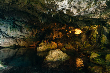 grotto Grotta di Nettuno, Capo Caccia, Alghero, Sardinia, Italy.