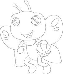 Butterfly Basketball player Basketball Sports Animal Vector Graphic Art Illustration