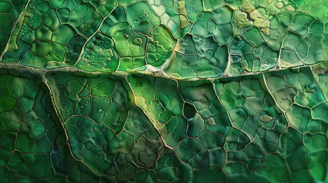 Microscopic image of a leaf&rsquo;s surface