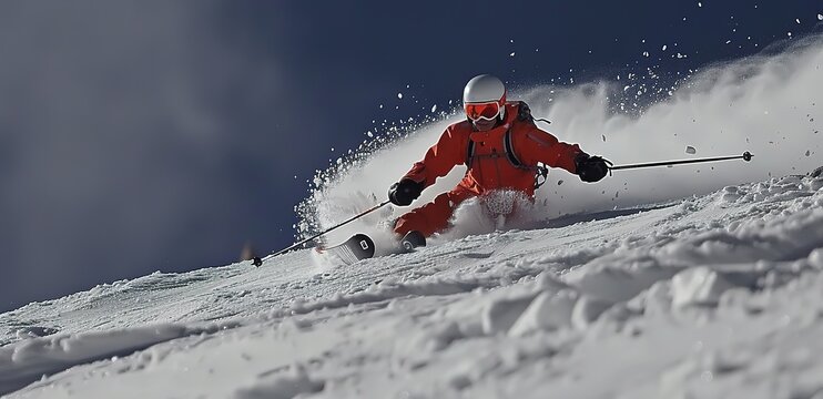  someone who is playing skyboard in the ice mountains