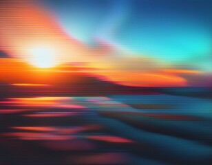 Obraz premium New grainy warm gradient with noise colors banner poster cover abstract background design.