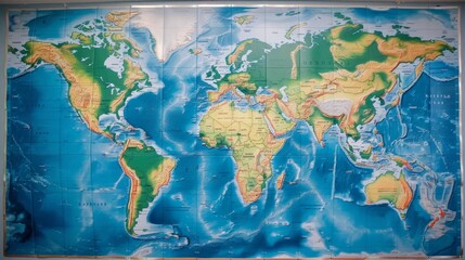 World Map Relief.