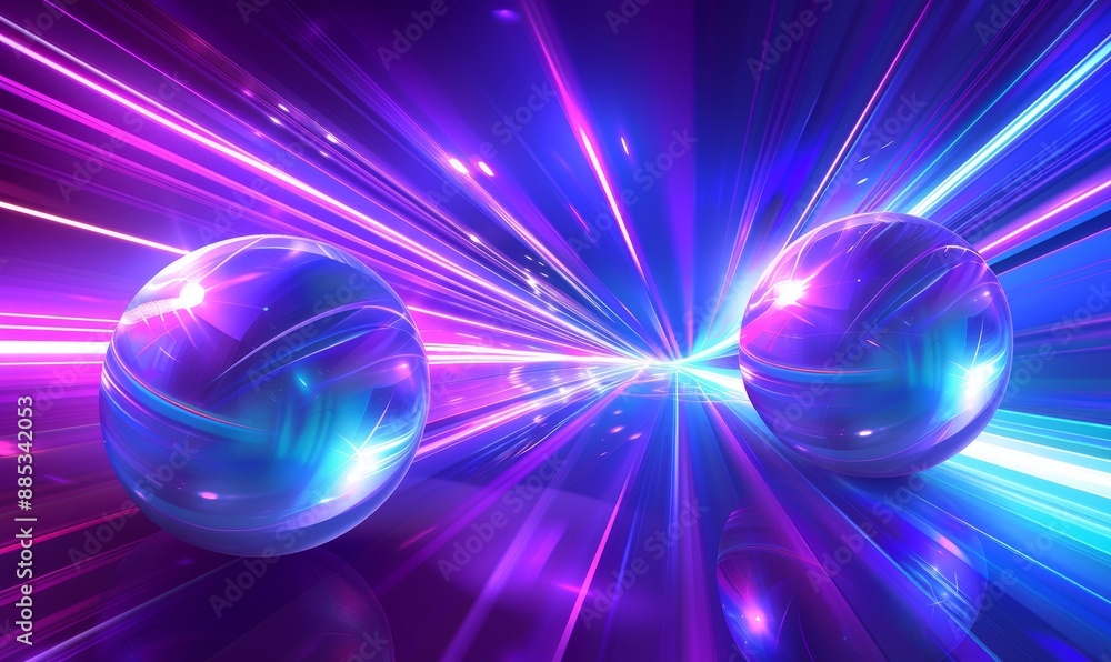 Aufkleber an image of a gaming background with a futuristic design style and ai technology