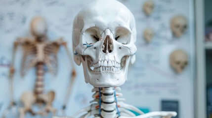 Fototapeta premium Human Skull Model.