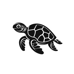 Fototapeta premium black outlines of a turtle