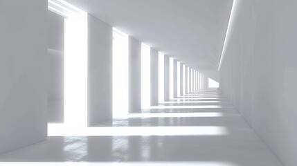Obraz premium 3D white light background