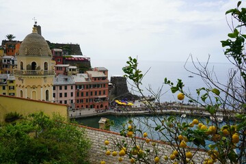 view to vernazza, cinque terre, italy