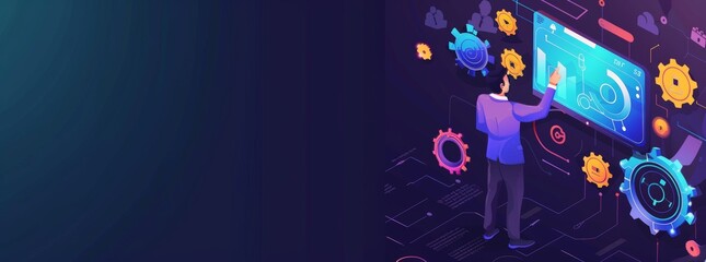 Technology allowing learners to learn online, on the web, and remotely. AI-enhanced learning with customized courses and automated processes.