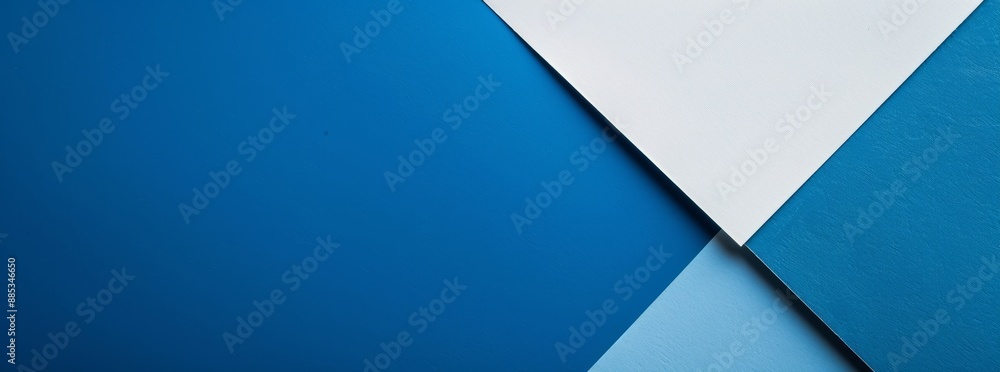 Poster an open modern art room with a studio showcase backdrop featuring a light blue product stage backgro