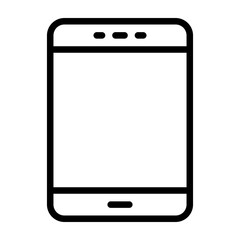 Tablet Vector Line Icon Design