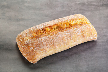 Italian ciabatta bread fresh and crust