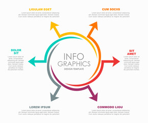 Infographic design template with place for your data. Vector illustration.