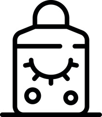 Sunscreen bottle with sun protection factor, sunblock lotion for summer vacation and holiday